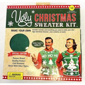 UGLY CHRISTMAS Sweater KIT "Make Your Own Christmas Sweater Men’s M / Women’s L